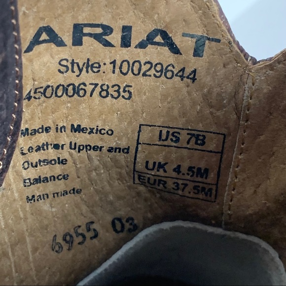 COPY - Ariat Leather Circuit Cruz Brushed Silver Bootie - Picture 2 of 12